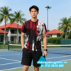 Áo Đồng Phục Pickleball In Tên CLB Màu Đỏ 3 Áo Đồng Phục Pickleball In Tên CLB Màu Đỏ