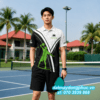 Áo Đồng Phục Pickleball Màu Đen In Hình CLB 2 Áo Đồng Phục Pickleball Màu Đen In Hình CLB