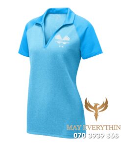 Áo Đồng Phục Pickleball Màu Xanh Nhạt Polo Đơn Giản