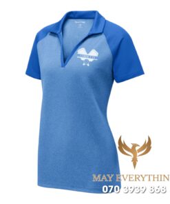 Áo Đồng Phục Pickleball Màu Xanh Biển Polo Đơn Giản