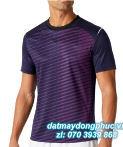 Áo Đồng Phục Thể Thao CLB Màu Tím Sọc Đen