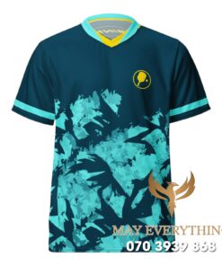 Áo Đồng Phục Pickleball Màu Xanh Ngọc Bích Đơn Giản