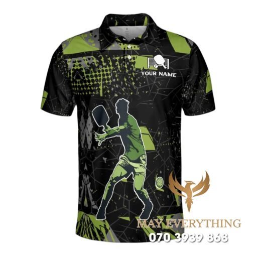 Áo Đồng Phục Pickleball In Tên CLB Màu Xanh Đen Áo Đồng Phục Pickleball In Tên CLB Màu Xanh Đen