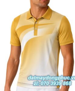 Áo Đồng Phục Thể Thao CLB Màu Thiết Kế Trắng Vàng