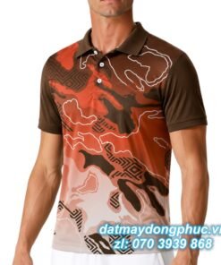 Áo Đồng Phục Thể Thao CLB Màu Đỏ Nâu Loang Sơn