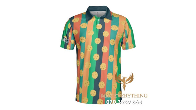 Gợi ý 12 mẫu áo pickleball đồng phục nam nữ đẹp, chuẩn form dáng 2 Áo đồng phục Pickleball in hình
