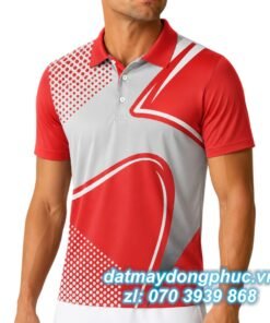 Áo Đồng Phục Thể Thao CLB Màu Đỏ Xám