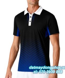 Áo Đồng Phục Thể Thao CLB Màu Đen Xanh