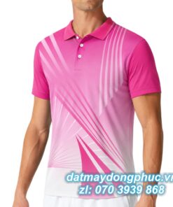 Áo Đồng Phục Thể Thao CLB Màu Hồng Sọc Trắng