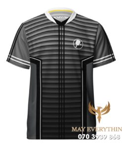 Áo Polo Đồng Phục Pickleball Màu Xám Chì Phong Cách