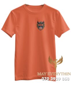 Áo thun leo núi in hình màu cam