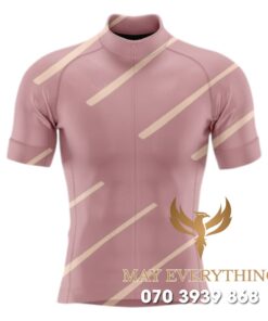 Áo thun chạy xe đạp màu hồng