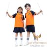 Jungen Sommers chul uniform Polos hirt Shorts Madchen Polo jacke Falten rocke Kinder Kindergarten Photoroom