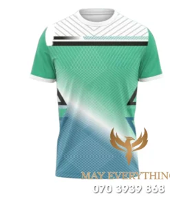 Áo thun thể thao màu xanh bạc hà