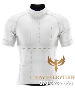 Áo thun chạy xe đạp màu trắng xám