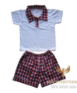 Đồng phục học sinh mầm non áo polo in logo trường