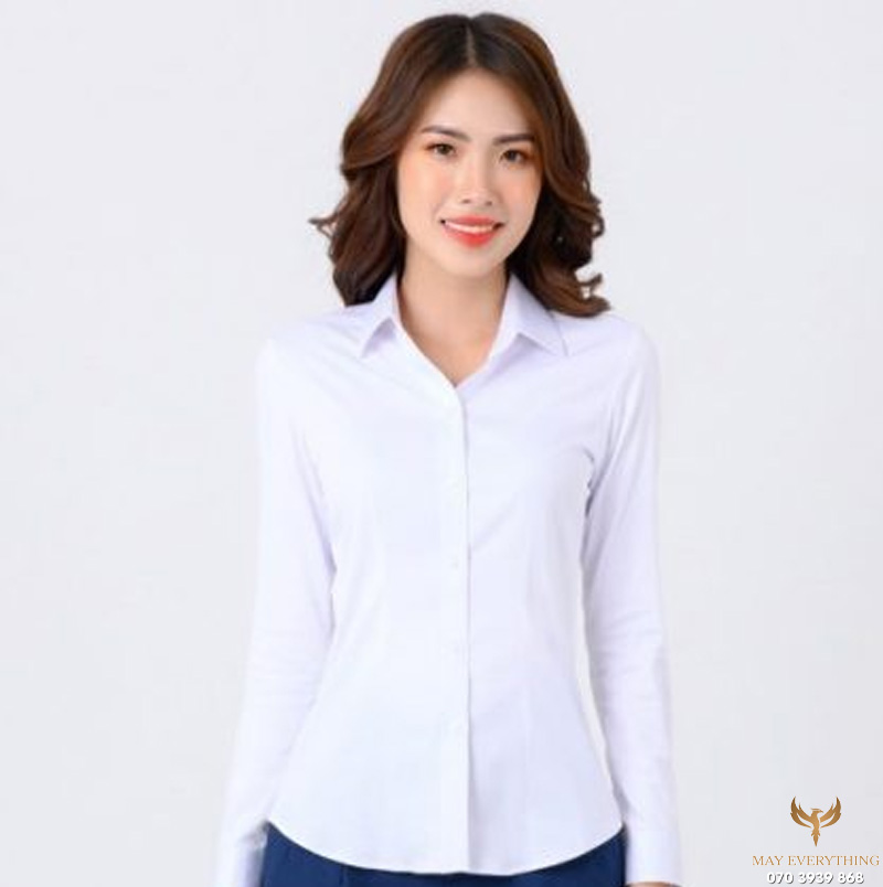 Tổng hợp các kiểu áo sơ mi nữ dài tay đẹp, đa dạng form dáng 2 Tổng hợp các kiểu áo sơ mi nữ dài tay đẹp, đa dạng form dáng