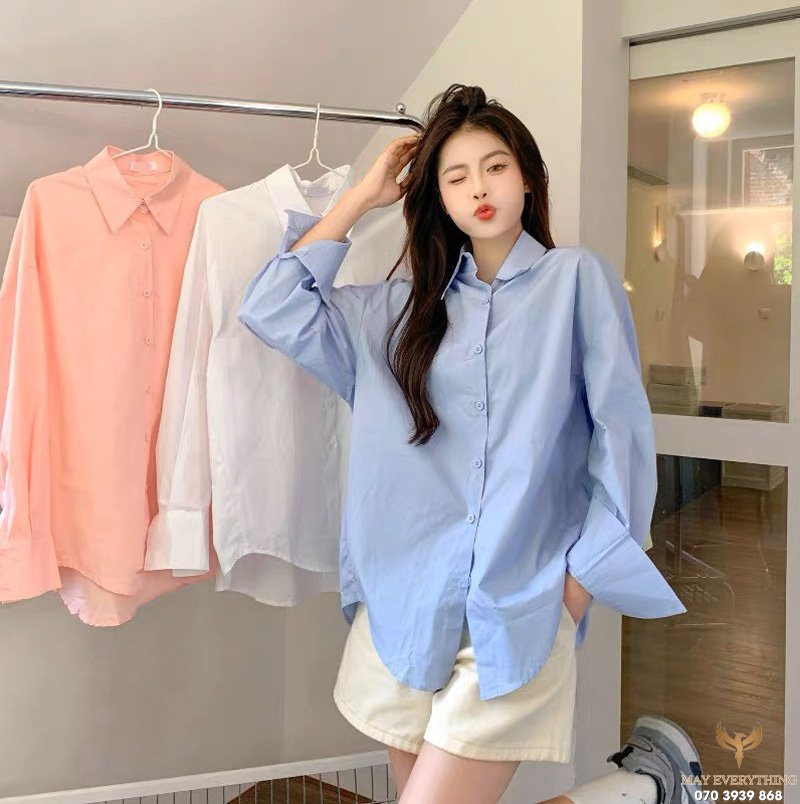 Tổng hợp các kiểu áo sơ mi nữ dài tay đẹp, đa dạng form dáng 3 Tổng hợp các kiểu áo sơ mi nữ dài tay đẹp, đa dạng form dáng