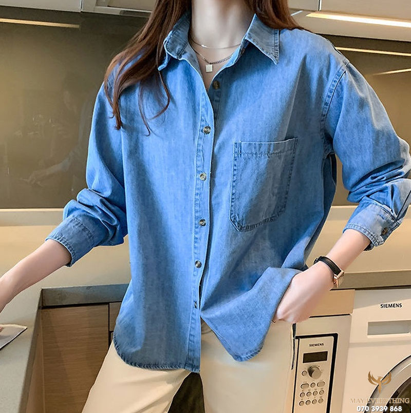Tổng hợp các kiểu áo sơ mi nữ dài tay đẹp, đa dạng form dáng 4 Tổng hợp các kiểu áo sơ mi nữ dài tay đẹp, đa dạng form dáng