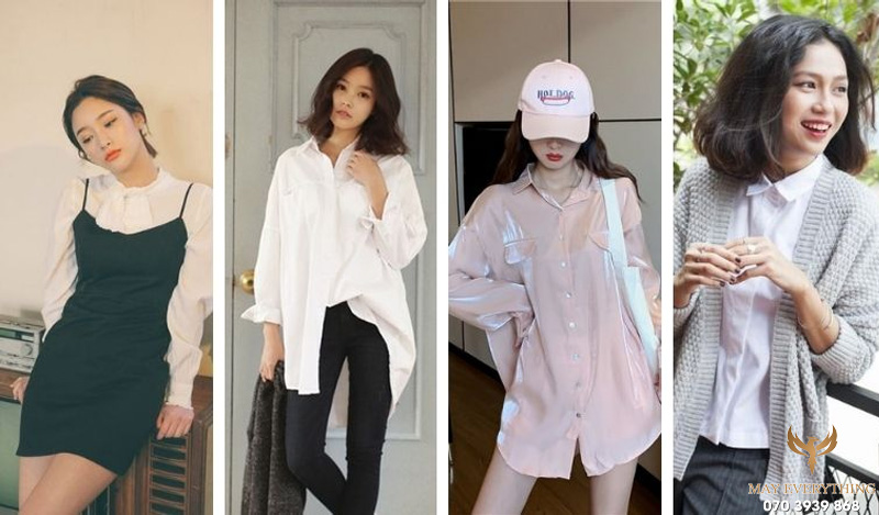 Tổng hợp các kiểu áo sơ mi nữ dài tay đẹp, đa dạng form dáng 8 Tổng hợp các kiểu áo sơ mi nữ dài tay đẹp, đa dạng form dáng