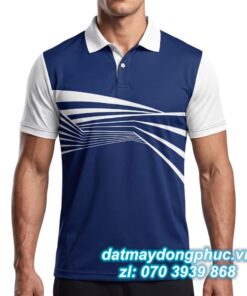 Áo Tennis Polo Thiết Kế Xanh Dương