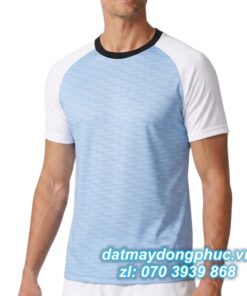 Áo Đồng Phục Thể Thao CLB Màu Xanh Trắng