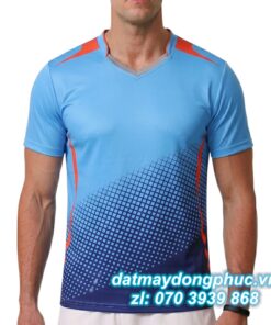 Áo Đồng Phục Thể Thao CLB Màu Xanh Phối Màu