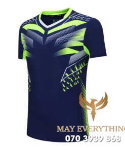 Áo Đồng Phục Thể Thao CLB Màu Xanh Đen Phối Dạ Quang