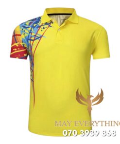 Áo Đồng Phục Thể Thao CLB Màu Vàng Họa Tiết