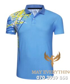 Áo Đồng Phục Thể Thao CLB Màu Xanh Nhạt Phối Họa Tiết