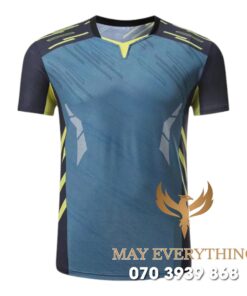 Áo Đồng Phục Thể Thao CLB Màu Xanh Phối Đen