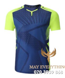 Áo Đồng Phục Thể Thao CLB Màu Xanh Đen Phối Tay