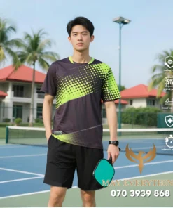 Áo Đồng Phục Pickleball Chấm Bi Neon
