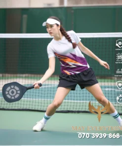 Áo Đồng Phục Pickleball Trắng Nổi Bật