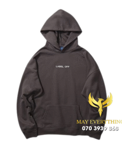 Áo hoodie màu nâu in solagn