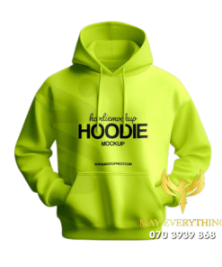 Áo hoodie màu xanh dạ quang