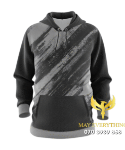 Áo hoodie màu xám loang màu