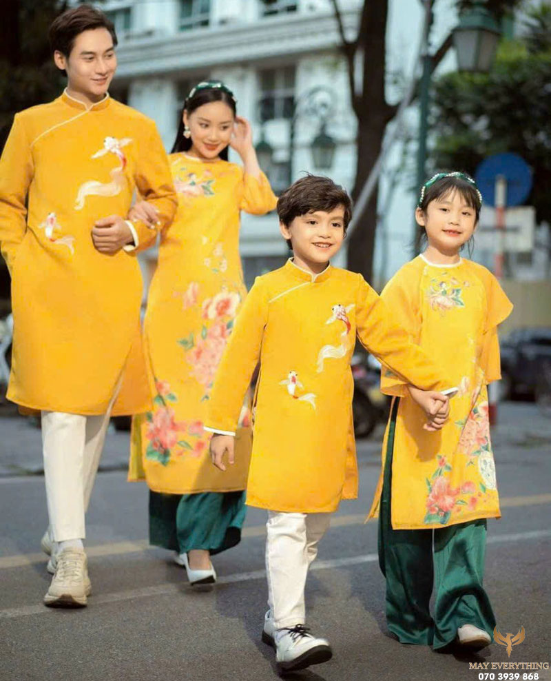 Gợi ý 10 mẫu đồng phục áo dài tết gia đình đẹp nhất 2026