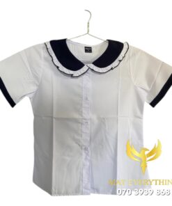 Đồng phục học sinh sơ mi viền cổ