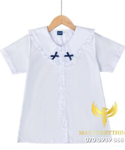 Đồng phục học sinh bé gái cổ thiết kế