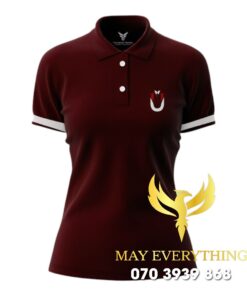 Đồng phục salon áo polo màu nâu
