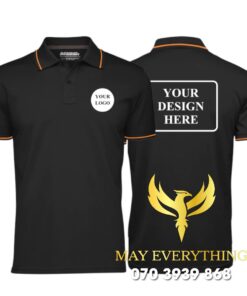 Đồng phục salon màu đen áo polo