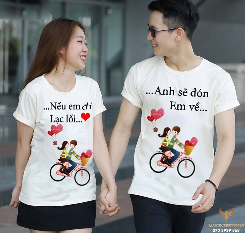 10 mẫu áo cặp valentine, áo đôi cho các cặp tình nhân đẹp nhất