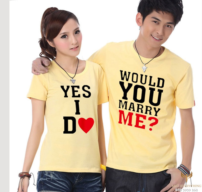 10 mẫu áo cặp valentine, áo đôi cho các cặp tình nhân đẹp nhất