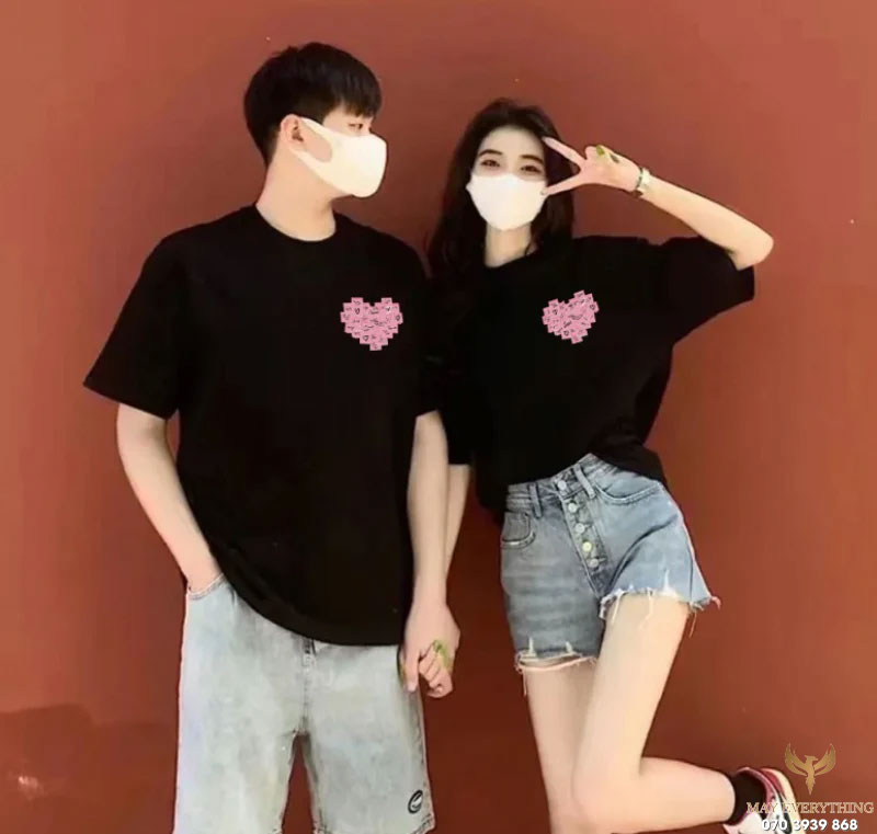 10 mẫu áo cặp valentine, áo đôi cho các cặp tình nhân đẹp nhất