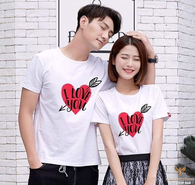 10 mẫu áo cặp valentine, áo đôi cho các cặp tình nhân đẹp nhất