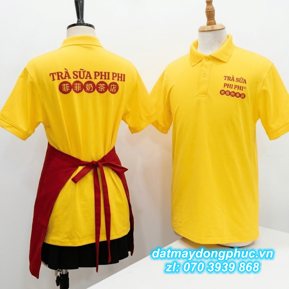 Đồng phục nhà hàng trà sữa Viên Viên Đồng phục nhà hàng trà sữa Viên Viên
