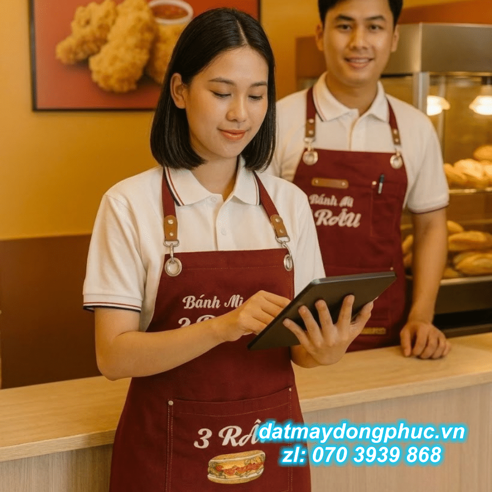 Đồng phục nhà hàng "Bánh Mì 3 Râu"