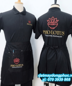 Đặt May Áo Thun Đồng Phục Giá Rẻ 45 Đồng phục nhà hàng "Pho Lotus"