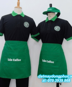 Đặt May Áo Thun Đồng Phục Giá Rẻ 43 Đồng phục nhà hàng "Lúa Coffee"